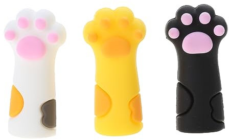 3 Stück Cartoon Silikon Bleistift Stressabbau Anti Kauen Silikon Bleistiftkappe Für Kinder Studenten Stift Mit Clip Oberseite Stift Clip Schreibtisch Bleistift Und Stift Und Büroklammer