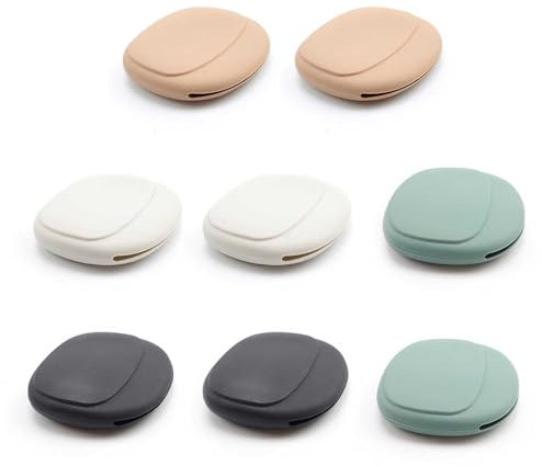 SRJQXH Kopfhörer Tasche 8 Stück Kopfhörer Box, Silikon Mini Tasche, Kopfhörerkabel Organizer, Weich, Mini Tasche für Kopfhörer, Datenkabel, Schlüssel