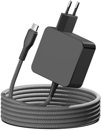 HKY 65W Caricatore USB C Alimentatore per Framework Laptop 13 Adattatore PC Portatili Alimentatore per DJI Avata,DELL Pro 14 16 Plus,LG Gram,JBL Xtreme 60W Type C Caricabatterie Rapido PD Fast Charger