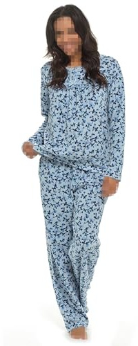 A2Z Ladies Polar Fleece Pyjama Set - PJS 404 Blue 18-20