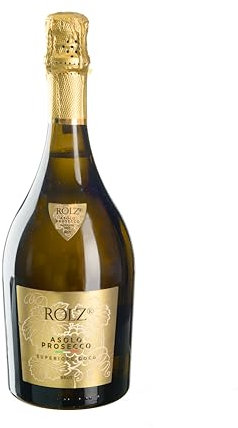 PROSECCO ROLZ DOCG ASOLO-Lot de 3 bouteilles-Vin pétillant- 11% Prosecco D.O.C.G brut, Vin Petillant, Élaboré à Partir du Cépage Glera de Asolo, Goût Fruité et Floral, 3x750 ml