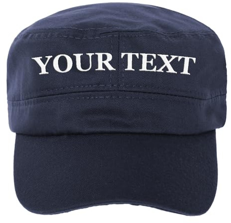 TopTie Individuelle Kadettenmütze Army Cap, personalisierbar, Bedruckt/Bestickt, Unisex