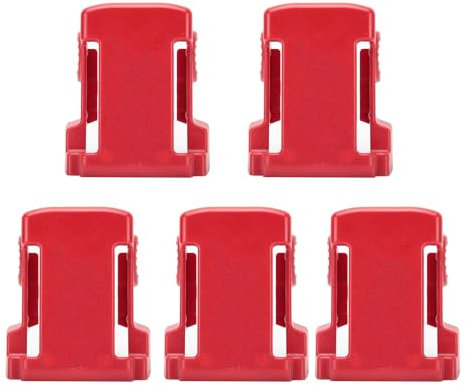 Milwaukee Battery Holder Buckle for M18 Series Red ABS 5Pcs Accessory for M18 Lithium Battery