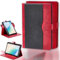 Custodia Compatibile per Archos SPAC T110 FHD 4G ULTRA Tablet Cover Custodia Case Rotazione a 360 gradi Angeli Multi-Viewing Custodia in pelle PU Stand Folio Rosso