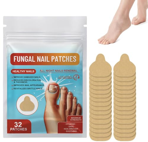 Nagelpilz Pflaster -32 PCS Nagelpflaster,Zehenpflaster Großer Zeh Pflaster Zehennagel Kann zur Nagelreparatur,Korrektur,Schutz Verwendet Werden
