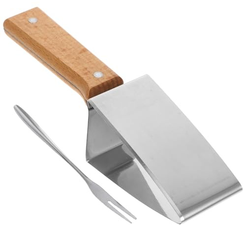 GALPADA Cortador de Sandía Portátil de Acero Inoxidable, Rebanador de Frutas Tenedor, Herramienta para Cortar Melón y Verduras