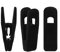 Tinfol Velvet Kleiderbügel Clips 24 Stück, Hosen Kleiderbügel Samt Clips, starker Finger beflockt Clips ideal für Verwendung mit schlanke Kleiderbügel, Samt, schwarz