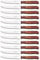 Arcos 100400-DUN14 Series Latina-Box Couteau à steak Lame en acier inoxydable Nitrum 105 mm Poignée Paquet Bois Marron (12 pièces) et Plastique