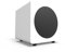 Kanto Subwoofer alimentato SUB8MW | Driver cono in carta da 8 pollici | Potente estensione dei bassi | Bianco opaco