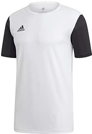 adidas Herren Jersey Estro 19 Fu ball t shirt, Weiß, 16-20 EU