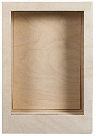 Rayher 62855505 Holzbausatz 3D-Motivrahmen, FSC 100%, 20x30x6,6cm, 8-TLG, Box 1Set, Natur