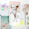 Snurk Kinder Bettwäsche Set Unicorn Einhorn 135x200 cm, 100% Baumwolle, Bettdecke & Kissenbezug, Heimtextilien für Mädchen, Komfortable & Atmungsaktive Bettwäsche für das Kinderzimmer - Einhorn