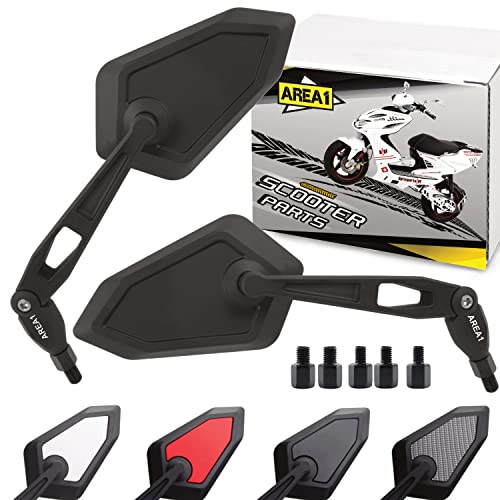 Area1 Rückspiegel Spiegel Set kompatibel mit Niu NQi GT/S Sport, MQi GT/S Sport, UQi GT (V6)