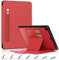 DAORANGE Coque pour iPad 9ème/ 8ème/ 7ème Génération 10.2, Etui Housse en Cuir PU Antichoc avec Porte-Stylo, Support Magnétique avec 7 Angles Réglable, Fonction Veille/Réveil Automatique (Rouge)