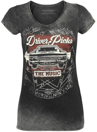 Supernatural Driver Picks The Music Frauen T-Shirt grau XL