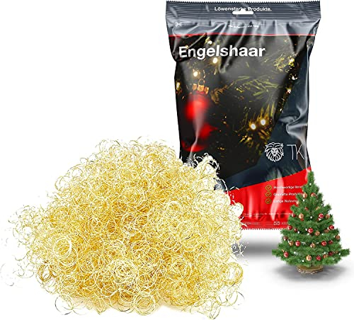 TK Gruppe Timo Klingler 10x Engelshaar Gold gelockt Lametta für Weihnachten Advent Deko Dekoration