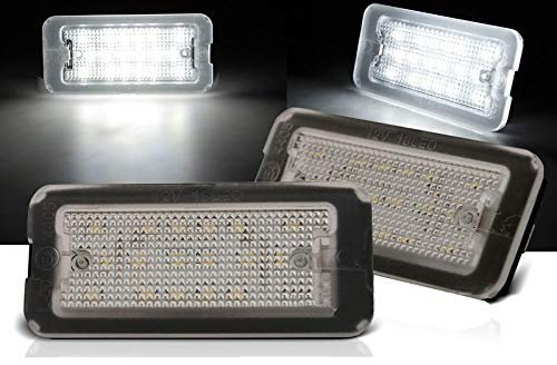 License LED Lights VR-2079 Number Plate Lights License Plate Light Rear Lamps compatible with Fiat 500 2007 2008 2009 2010