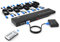 KVM Switch HDMI 8 Ports, MT-VIKI 4K@30Hz Rackmount USB HDMI KVM Console 8 in 1 Out + IR Remote Control + 8 pack KVM Cables + Desktop Selector +Rack Rars + Auto Scan