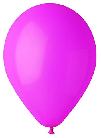 Busta 100 palloncini in lattice naturale Premium Quality G120 (Ø 33cm / 13), rosa fucsia