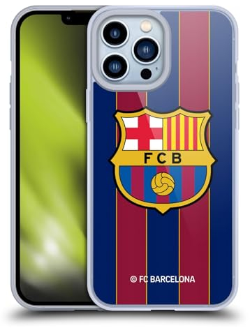 Head Case Designs Licenciado Oficialmente FC Barcelona Casa 2020/21 Kit de Cresta Carcasa de Gel de Silicona Compatible con Apple iPhone 13 Pro MAX