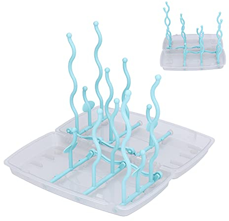 RUIRUIY Étendoir à biberon, égouttoir à biberon, sèche-biberon Pliable, Porte-biberon pour tétines, Tasses et Accessoires de biberon, Style Japonais