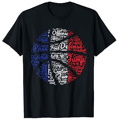Basket-ball Graphique Cadeau Basket Joueur Basketball T-Shirt