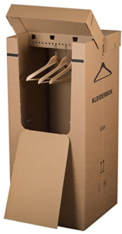 Kleiderbox Kleiderkarton Kartonschrank Kleideraufbewahrung (1 Stück)