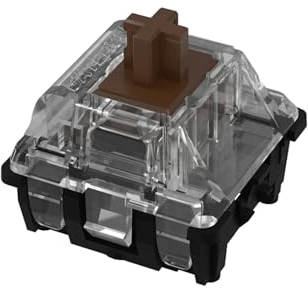 108PCS Gateron Brown Ks-15 RGB Interruptores ópticos para todo el teclado mecánico MX (marrón óptico)