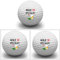 Second Ave Pack of 3 Joke Funny Golf Balls Hole 19 Specialist Father's Day Christmas Birthday Golfer Gift