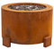intergrill Gasfeuerstelle Fire Pit | 102,5 x 102,5 x 60,5 cm | Runde Feuerschale Feuerstelle Garten Terrasse Lavasteinen | Mediterraner Look Cortenstahl