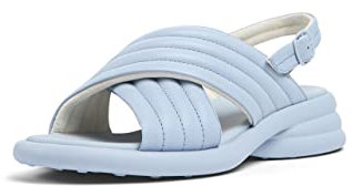 Camper Women's Spiro K201494 X-Strap Sandal, Blue 005, 6 UK