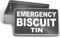 Endless Prints Emergency Biscuit Grey Tin Metal Storage Tin Box