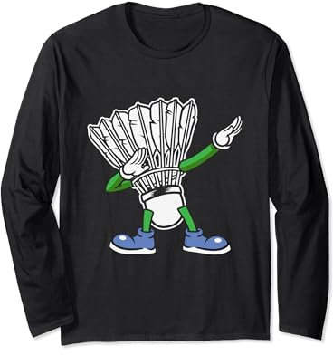 Badminton Geschenkidee für Kinder, Teens und Erwachsene Langarmshirt