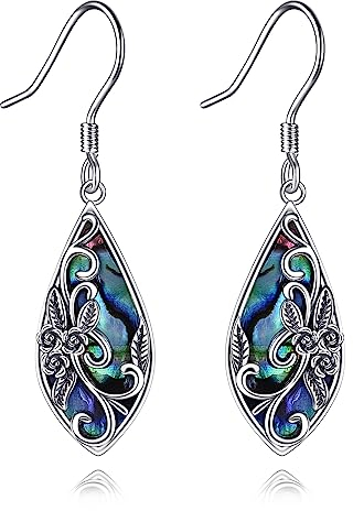 Silber Ohrhänger Damen Silber 925 Filigrane Ohrringe Bohemian Schmuck Geschenk Damen