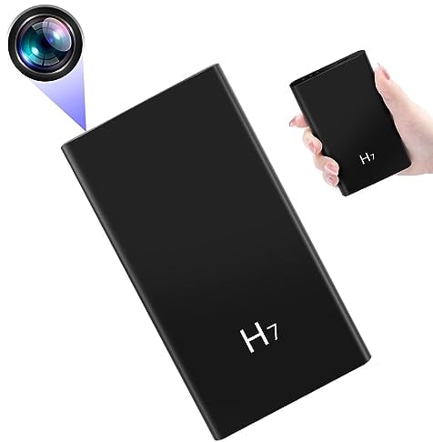 Nisanmoon Power Bank Kamera, Mini-Kamera mit 5000mAh Mobile Energie, HD 1080P Kleine Kamera mit Nachtsicht und Loop-Aufnahme für Haussicherheit Überwachungskamera