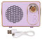 Cyrank Retro Bluetooth Speaker, Old Fashioned Classic Style Portable Bluetooth Speakers with Subwoofer for Gift Party(Purple)