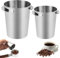 LPAMABA 2 PCS Vaso Dosificador Cafe 51mm y 58mm, Taza Dosificadora de Café de Acero Inoxidable, Taza Medidora de Cafe, Taza de Dosificación de Café, Accesorios para Cafetera Espresso