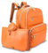 JustBaby Luv Luxe Wickeltasche aus Leder – Babytasche mit 21 Taschen, Ladeanschluss, Wickelunterlage, Schnullertasche, Braun, 31 L, Ausziehbar