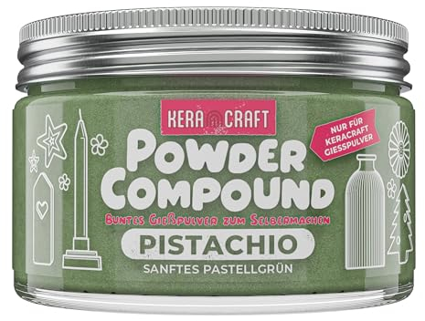 KERACRAFT Powder Compound 150g - Pistachio - Bis zu 15kg buntes Gießpulver zum Selbermachen