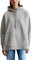 Marc O'Polo Damen Hoodie aus Bio-Baumwolle Relaxed Fit, Grau (Mid Stone Melange), M