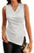 GRACE KARIN Glitzer Top Damen Festlich Tank Tops Damen Ärmellos Herbst Bluse Party Pailletten M Silber-1