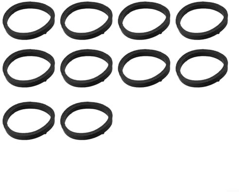 10/20 Stück Ersatz-Oringen/Gummi-Unterlegscheiben für 2,5 cm Sternverschlüsse, Kurzhantelmutter, flache Gummi-Unterlegscheiben für Langhantel, Schwarz (10 Stück vertikal)