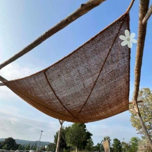 World PLANTIL Voile d'ombrage en fibre de coco / Voile d'ombrage / Toile d'ombrage / Filet d'ombrage / Jardin / Patio / Terrasse / 100 % Naturels et Écologiques / 60 % d'Ombre (Rectangulaire 4 x 3 m