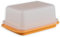 Seba Garden Tupper Butter Dish Orange / White Butter Treasure for Butter up to 6.5 cm Height C21