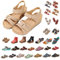 HAOLEI Sandali Spessore Suola Antiscivolo Trekking Eleganti Moda Punta Aperta Tacco Basso Leggere Con Regolabile Scarpe