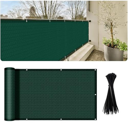 Beschattung für Terrassenüberdachung,Sonnensegel Rechteckig, UV-Schutz, Reiß, Balkon, Terrasse, Garten.Green,1.5×8m/4.92×26.24ft