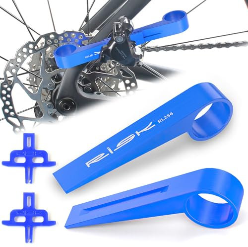 Exbrith Bremssattel kolbenkompressionswerkzeug, Scheibenbremssattel Werkzeug, Fahrrad Bremssattel Kolben Reset Tool, Mit 2 Fahrradscheibenbremse Abstandhalter, für Mountainbikes Rennräder(Blau)