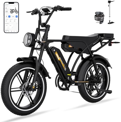 RCB 20 Zoll G19 Pro Elektrofahrrad - 48 V/15,6 Ah Doppelakku - 90–120 km Reichweite - 250 W Motor - APP/NFC Smart Control - 120 kg Tragkraft - Erwachsene Unisex