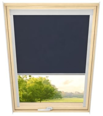 Time4blinds - Dachfenster Rollo - Breite 390mm, Höhe 812mm - Kompatibel mit Velux, Kompatibel mit Fakro - Verdunkelungsrollo, Thermorollo, Sonnenschutz für Dachfenster - Blaubeere