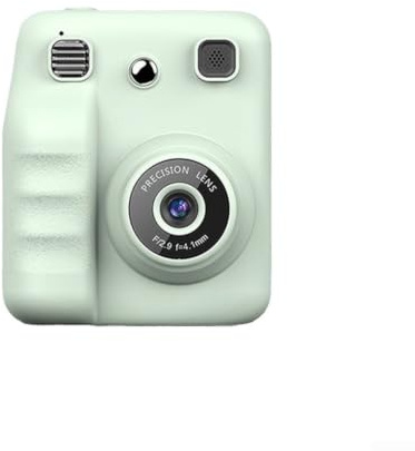 Linhexis Macchina fotografica istantanea per bambini, stampante fotografica termica leggera in verde, struttura in ABS per riunioni di famiglia e avventure (verde)